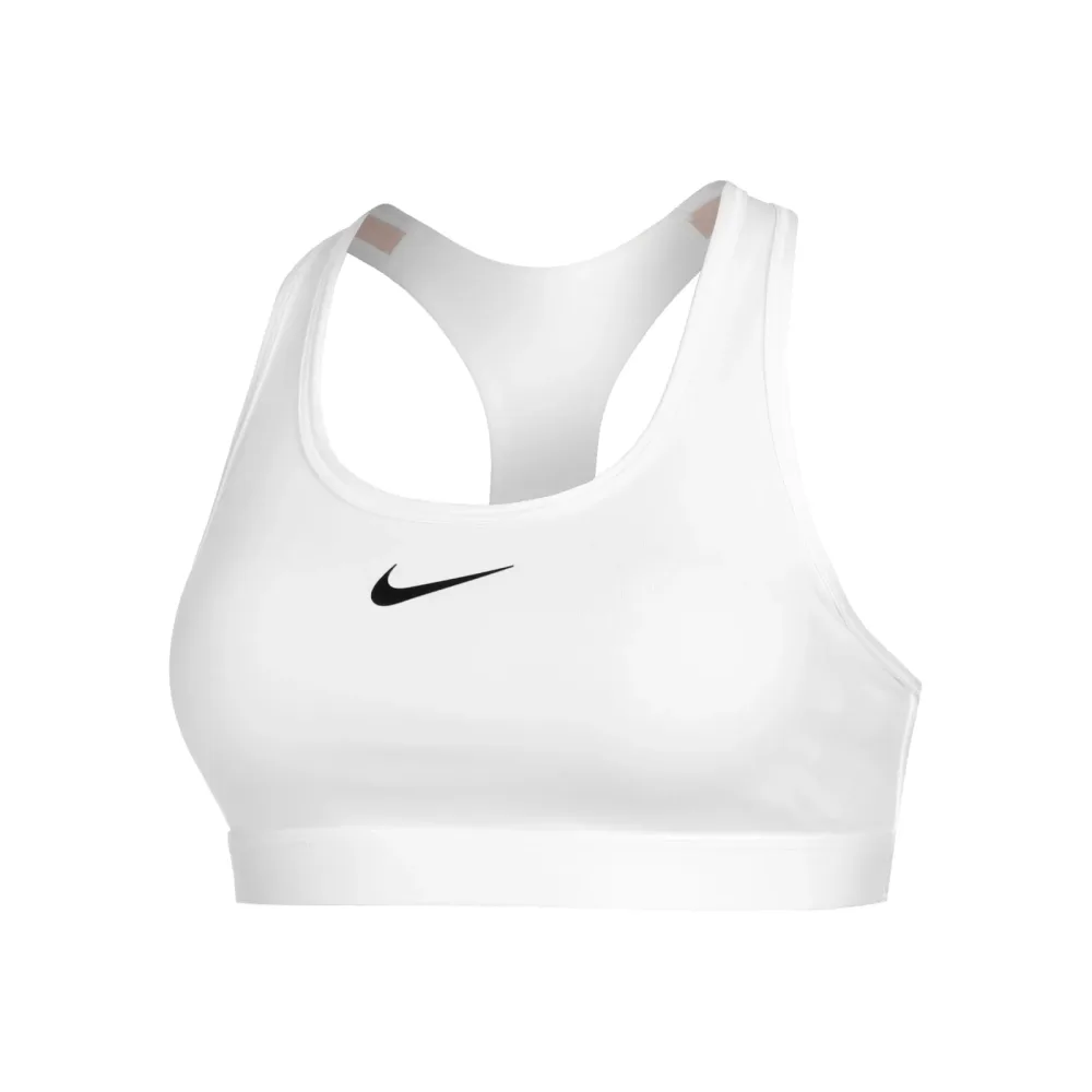Nike Swoosh Medium Sport - BH Damen Weiß