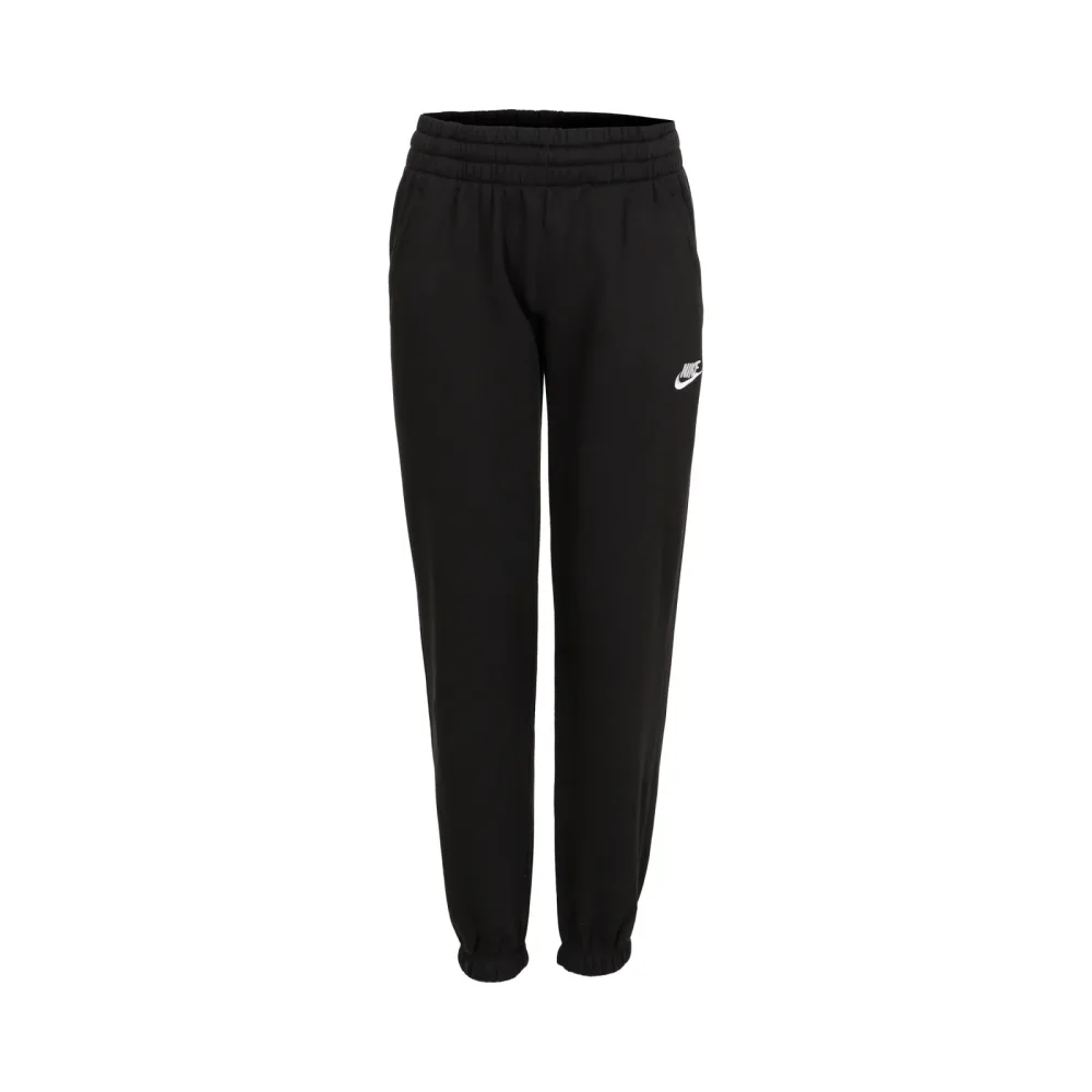 Nike Club Fleece Loose Trainingshose Mädchen - Schwarz, Weiß