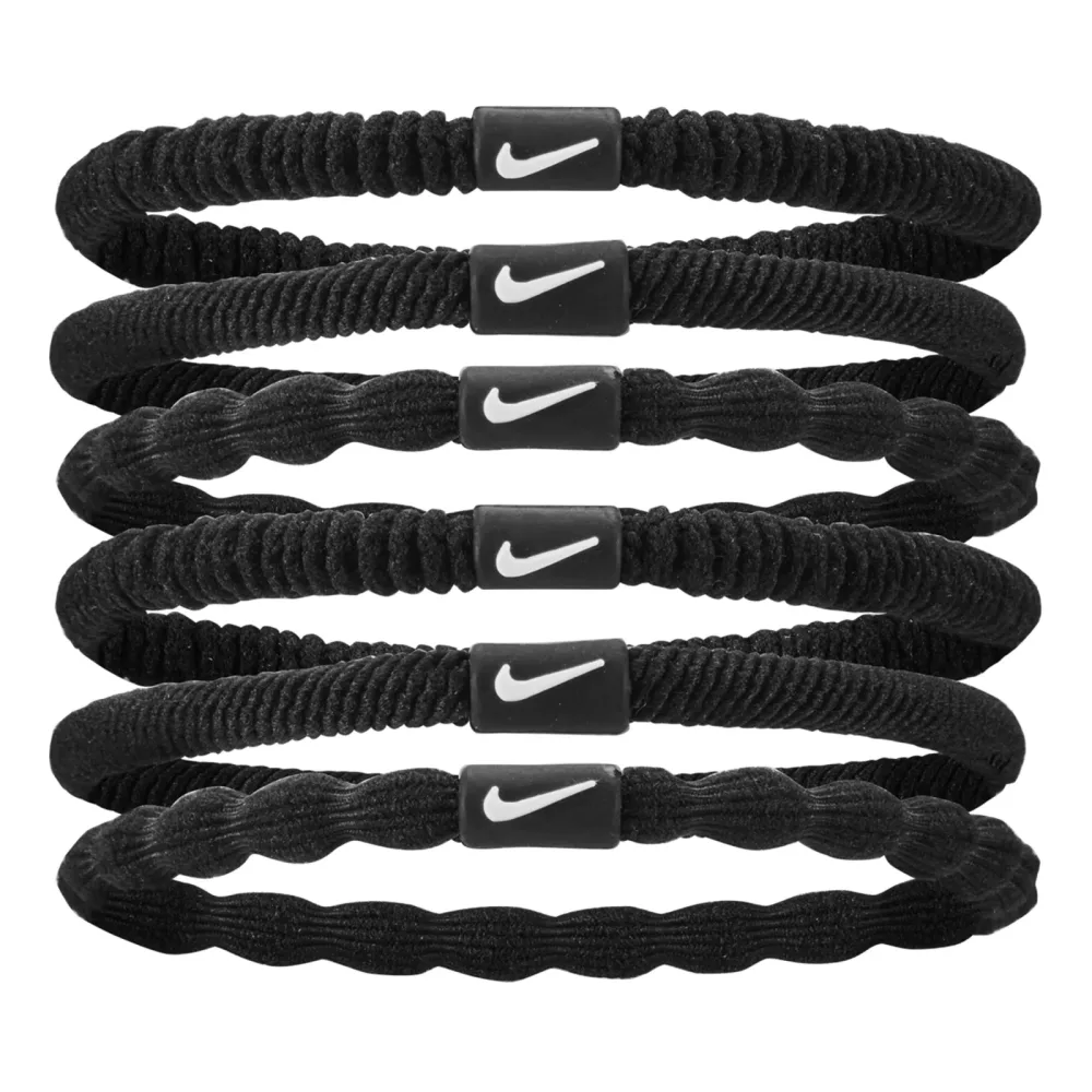 Nike Flex Haarband 6er Pack - Schwarz, Weiß