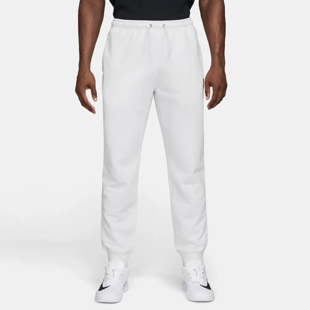 Nike Court Dri - Fit Heritage Fleece Trainingshose Herren weiß