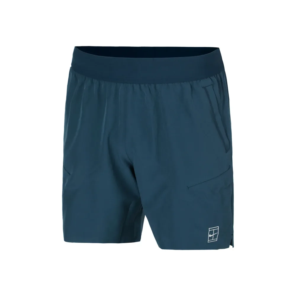 Nike Court Dri - Fit Advantage 6in Shorts Herren Dunkelblau, Weiß