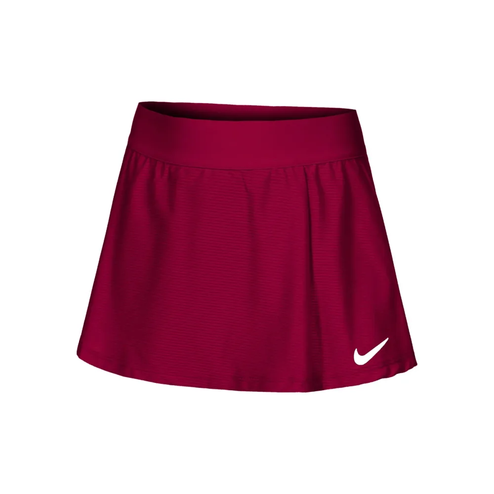 Nike Court Dri - Fit Victory Flouncy Rock Mädchen Rot, Weiß