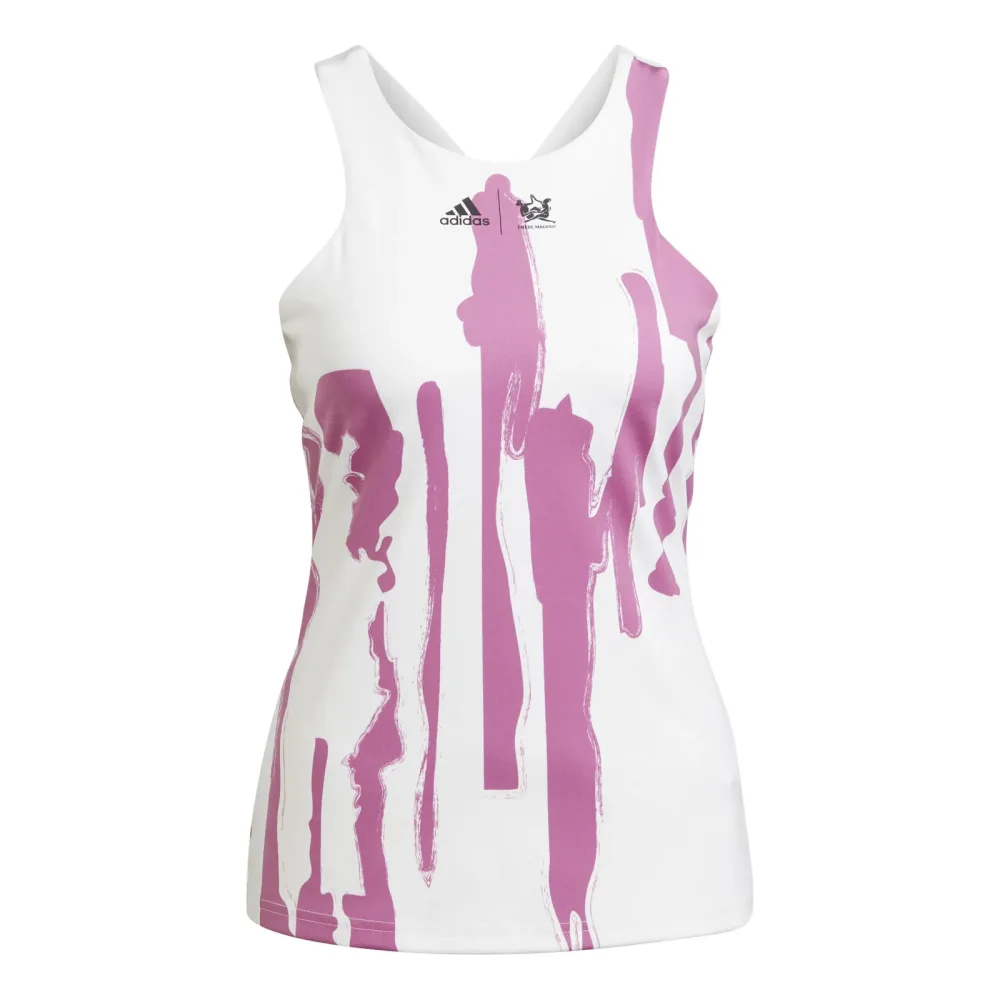 adidas New York Y Tank - Top Damen Weiß, Lila