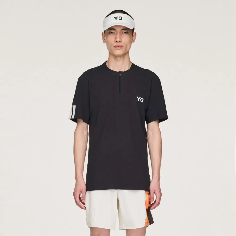 adidas Y - 3 Zip Polo Herren Schwarz