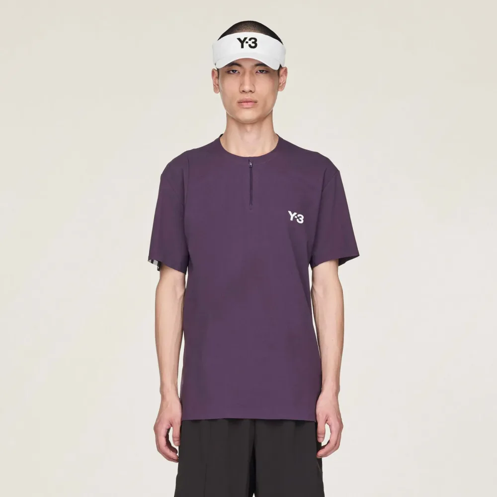 adidas Y - 3 Zip Polo Herren Lila