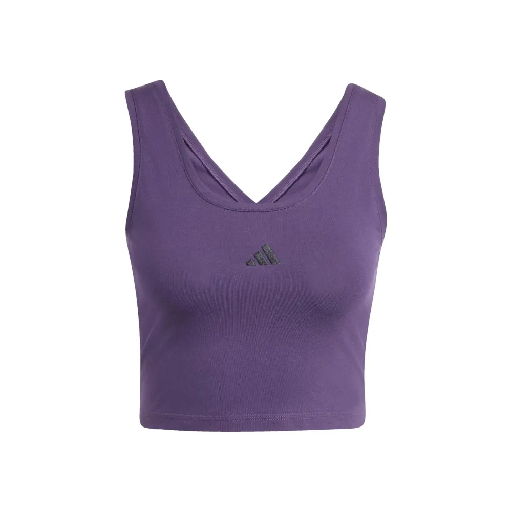 adidas Essentials Small Logo Tank - Top Damen lila