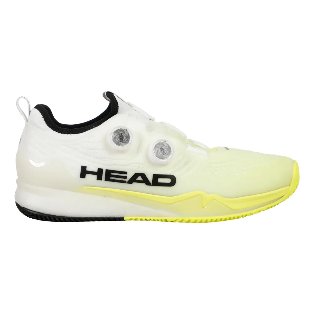 HEAD Endure Pro BOA Sandplatzschuh Herren - Weiß, Gelb