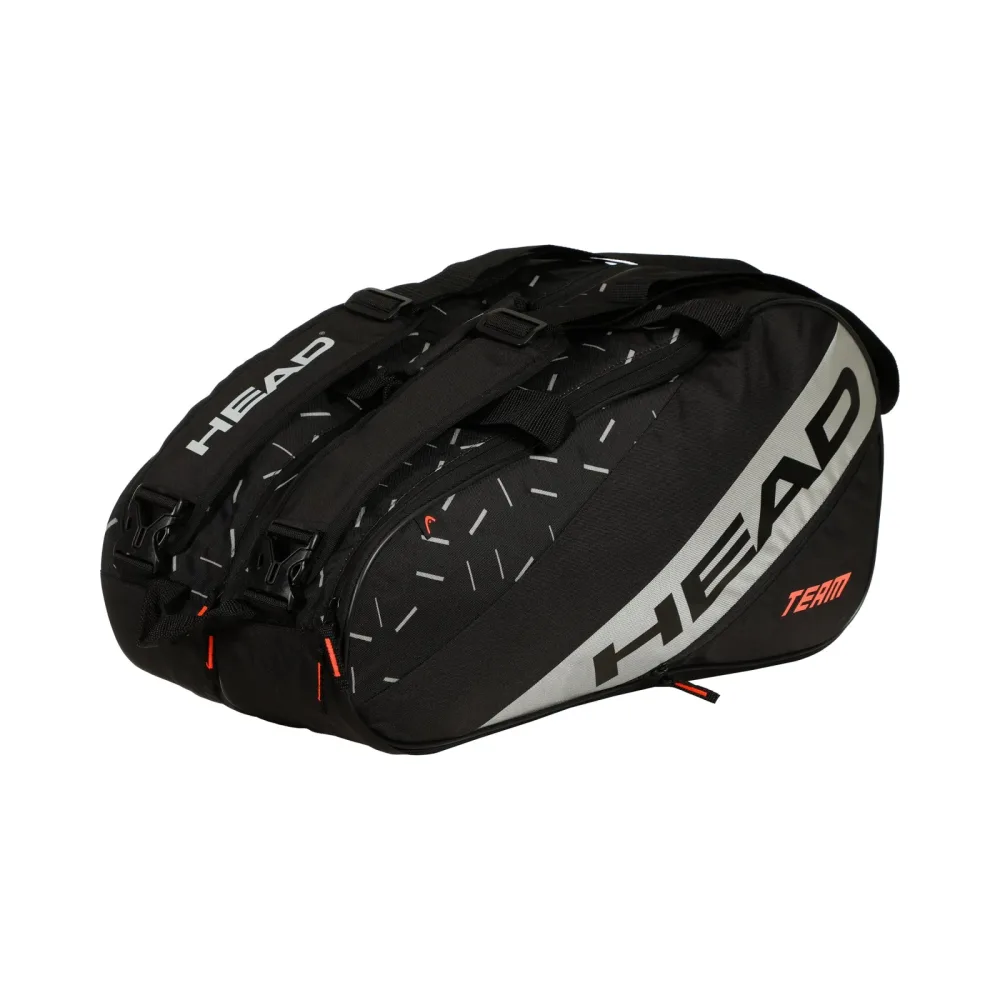 HEAD Team Padel Bag L Padelschlägertasche - Schwarz, Silber