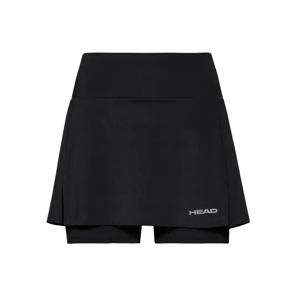 HEAD Club Basic Long Rock Damen - Schwarz, Silber