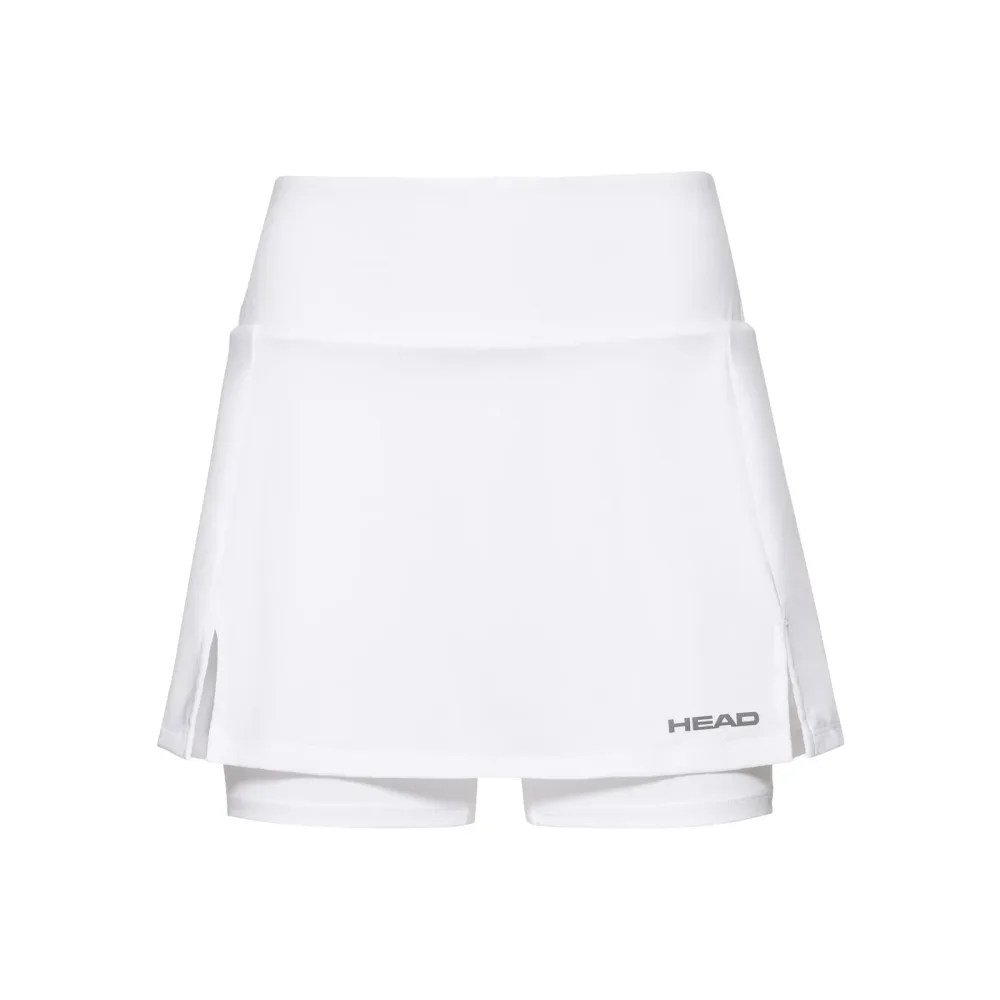 HEAD Club Basic Long Rock Damen - Weiß, Silber