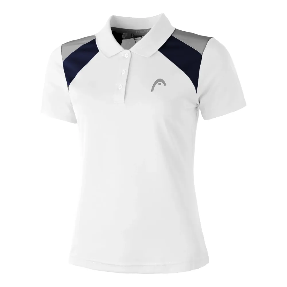 HEAD Club Polo Damen - Weiß, Blau