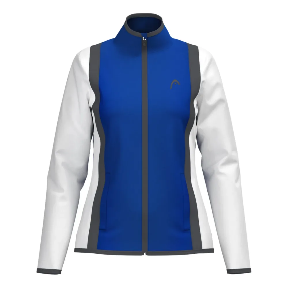 HEAD Club 25 Jacket Women Trainingsjacke Damen - Blau, Weiß