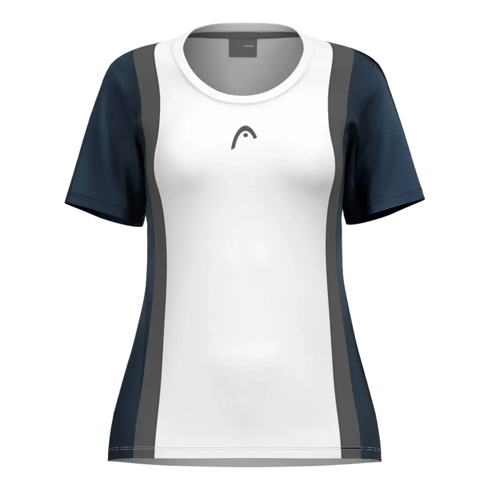 HEAD Club 25 Tech T - Shirt Damen Weiß, Dunkelblau