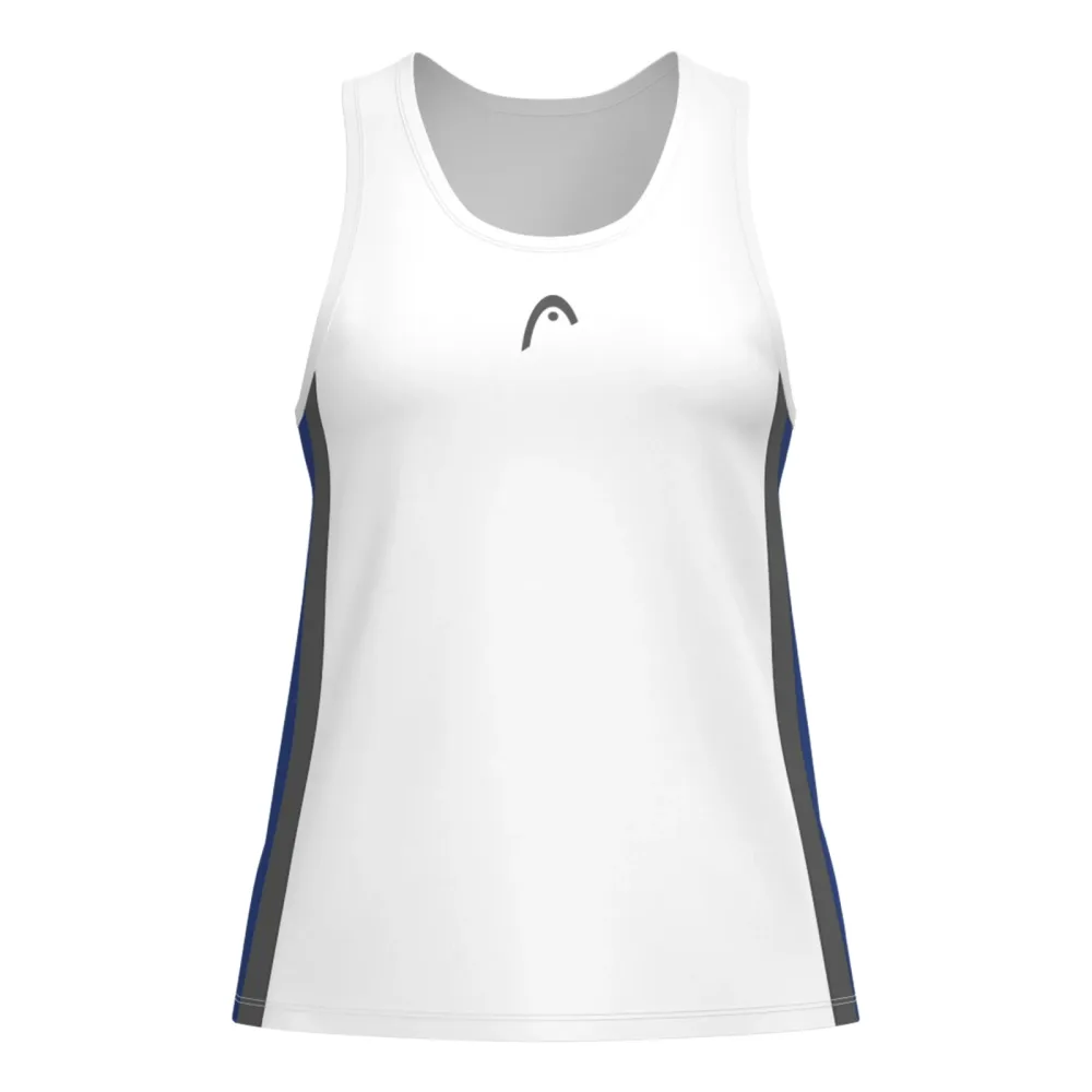 HEAD Club 25 Tech Tank - Top Damen Weiß, Dunkelblau