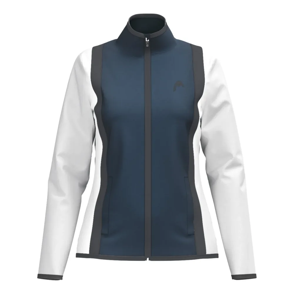 HEAD Club 25 Jacket Women Trainingsjacke Damen - Dunkelblau, Weiß