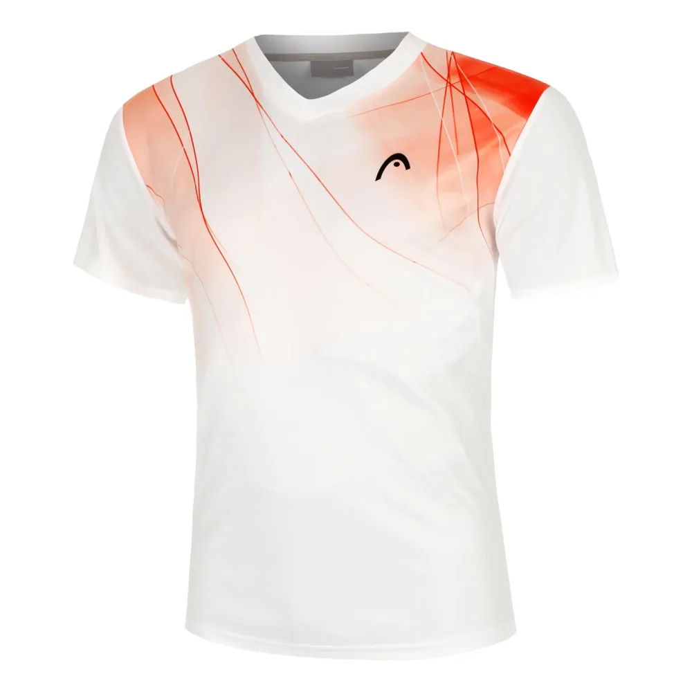 HEAD Topspin T - Shirt Herren Weiß, Rot