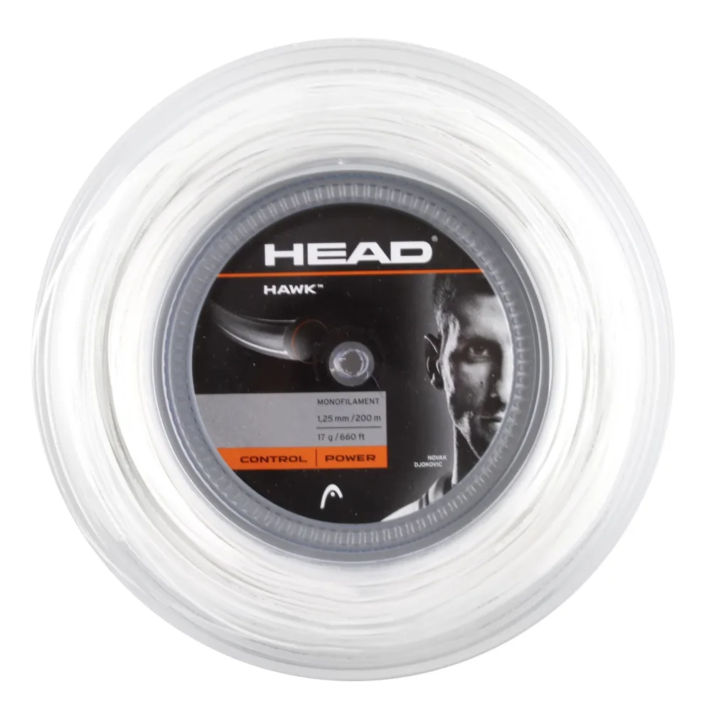 HEAD Hawk Saitenrolle 200m - Weiß