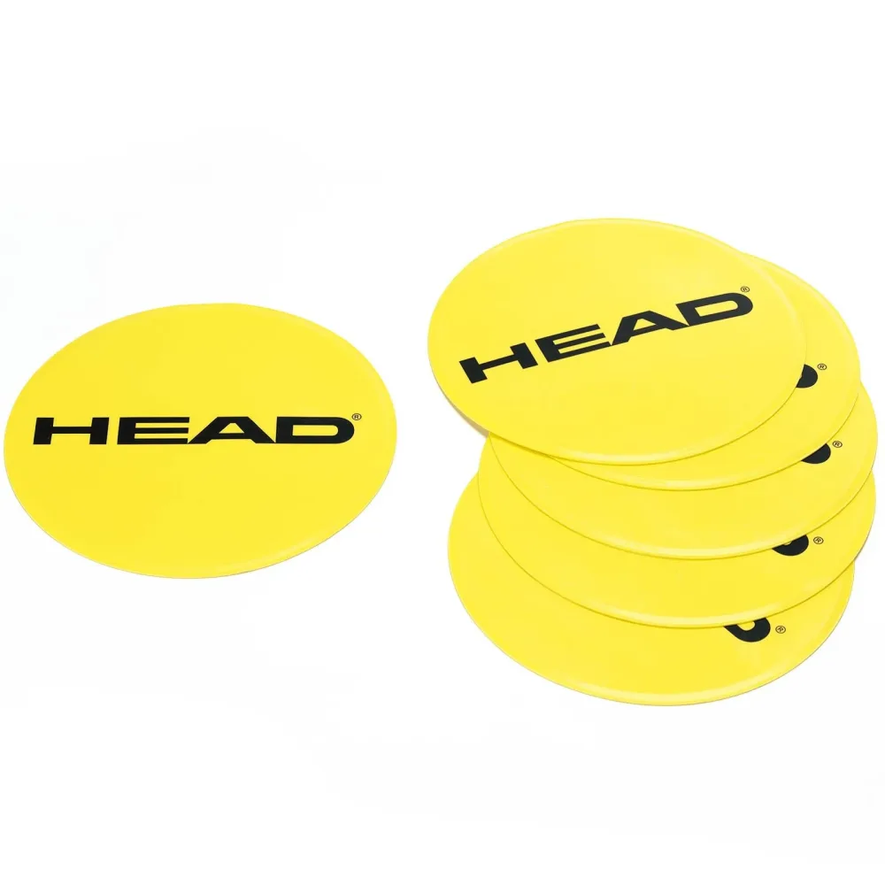 HEAD Zielmarkierung 6er Pack Rund - Gelb