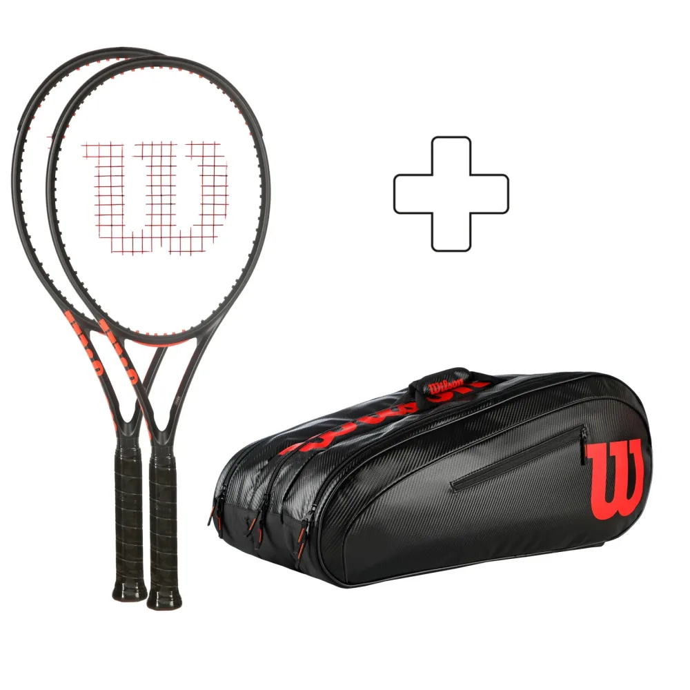 Wilson 2x Clash 100 V3.0 plus Schlägertasche