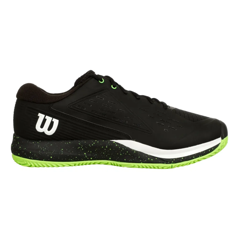 Wilson Rush Pro Ace Sandplatzschuh Herren - Schwarz, Neongrün