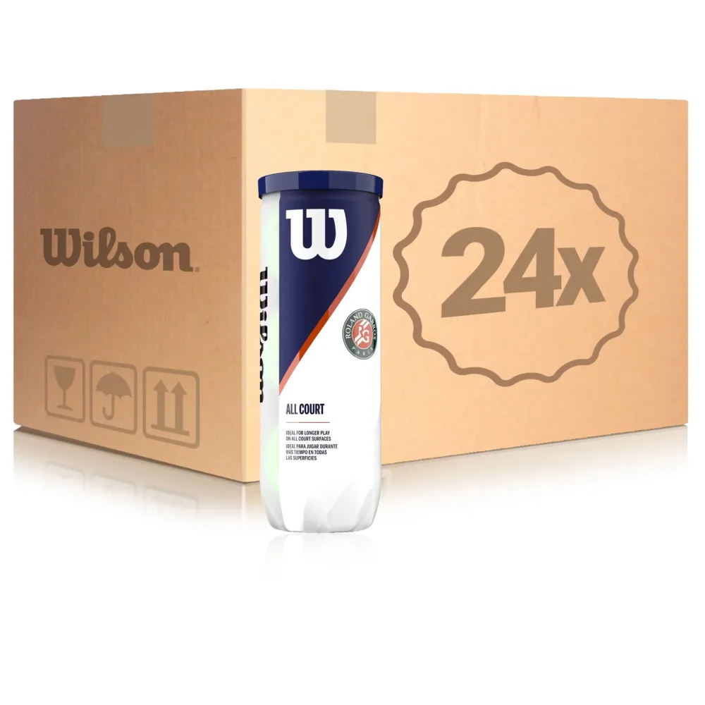 Wilson 24x 3er Dose Roland Garros All Court im Karton