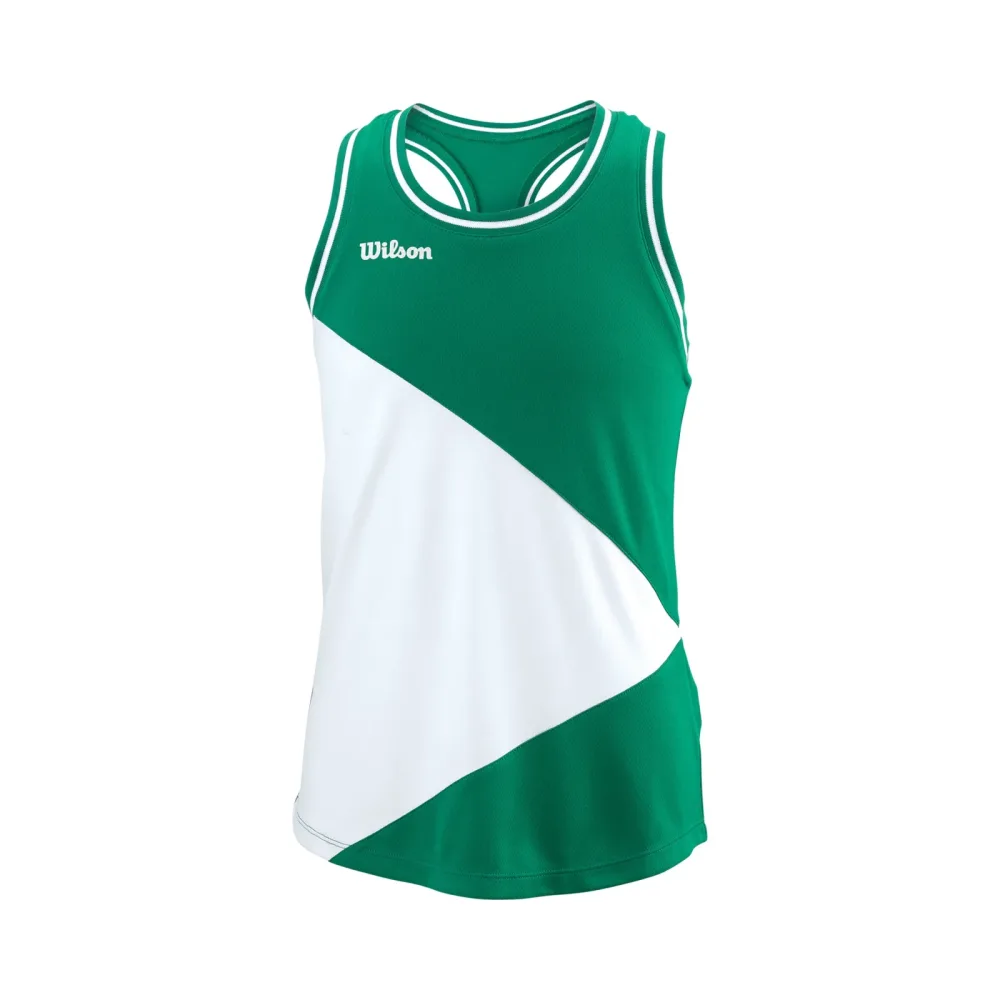 Wilson Team Tank - Top Mädchen Grün, Weiß
