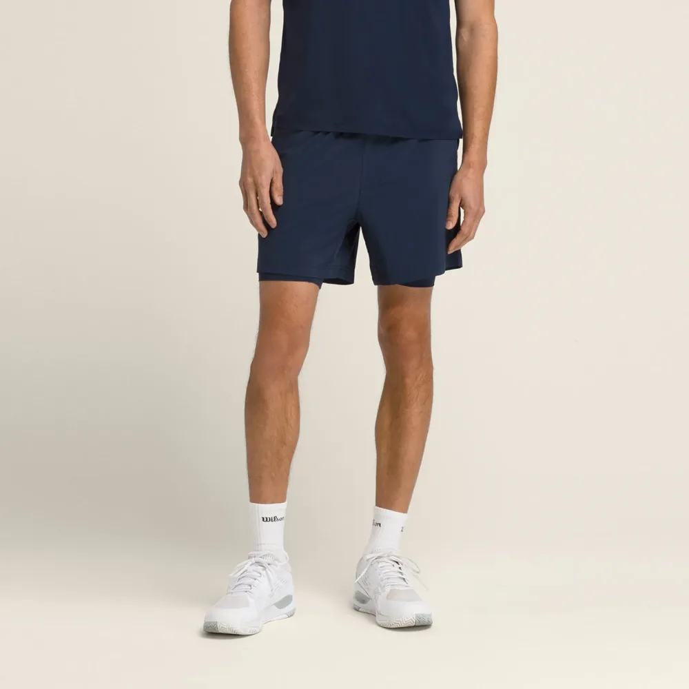Wilson Doubleday 7inch Lined Shorts Herren - Dunkelblau
