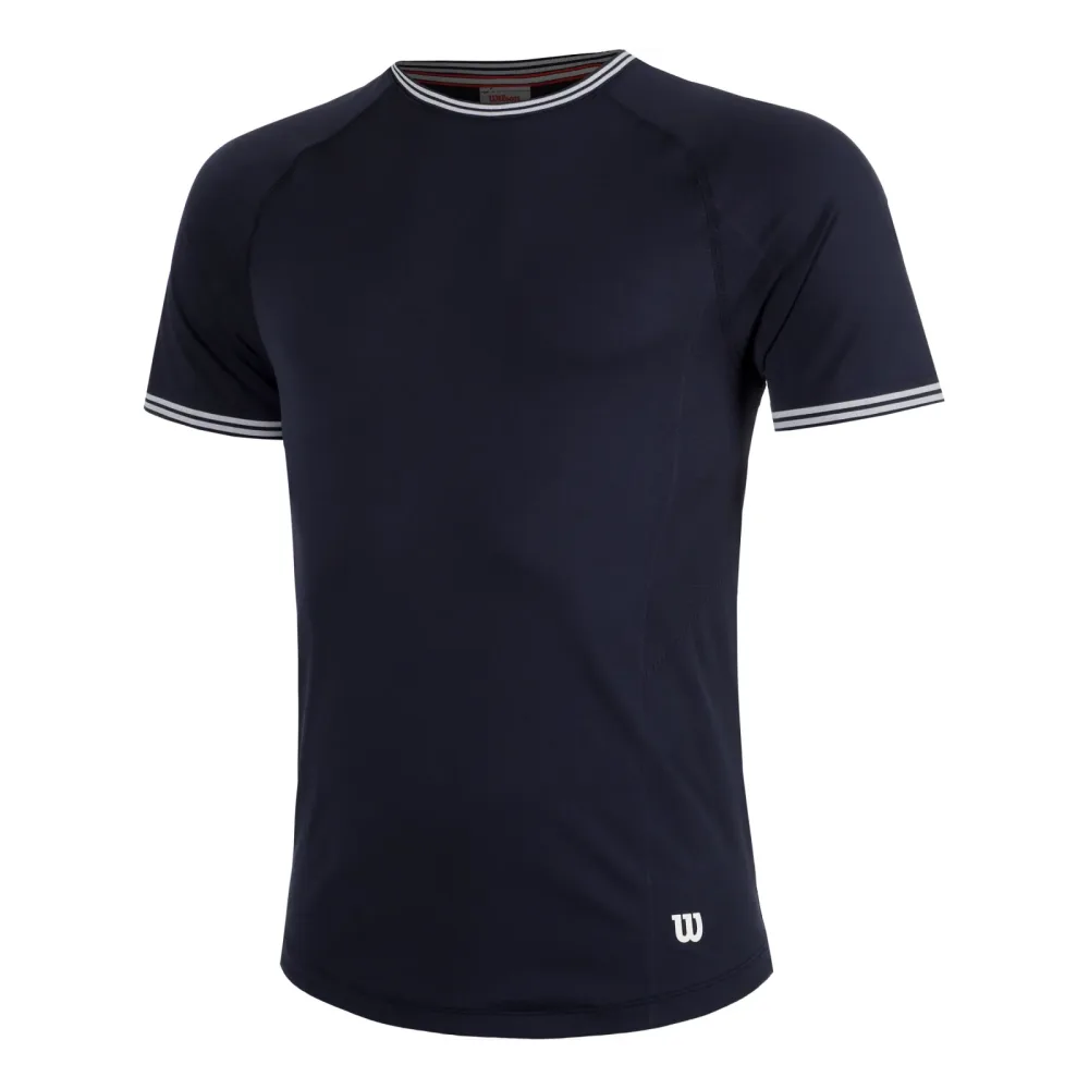 Wilson Court Performance Crew T - Shirt Herren Dunkelblau