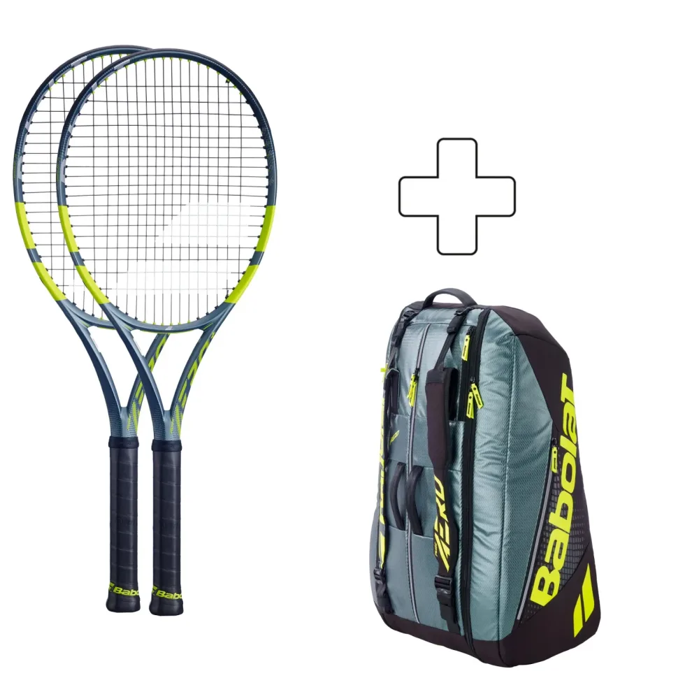 Babolat 2x Pure Aero + plus Schlägertasche
