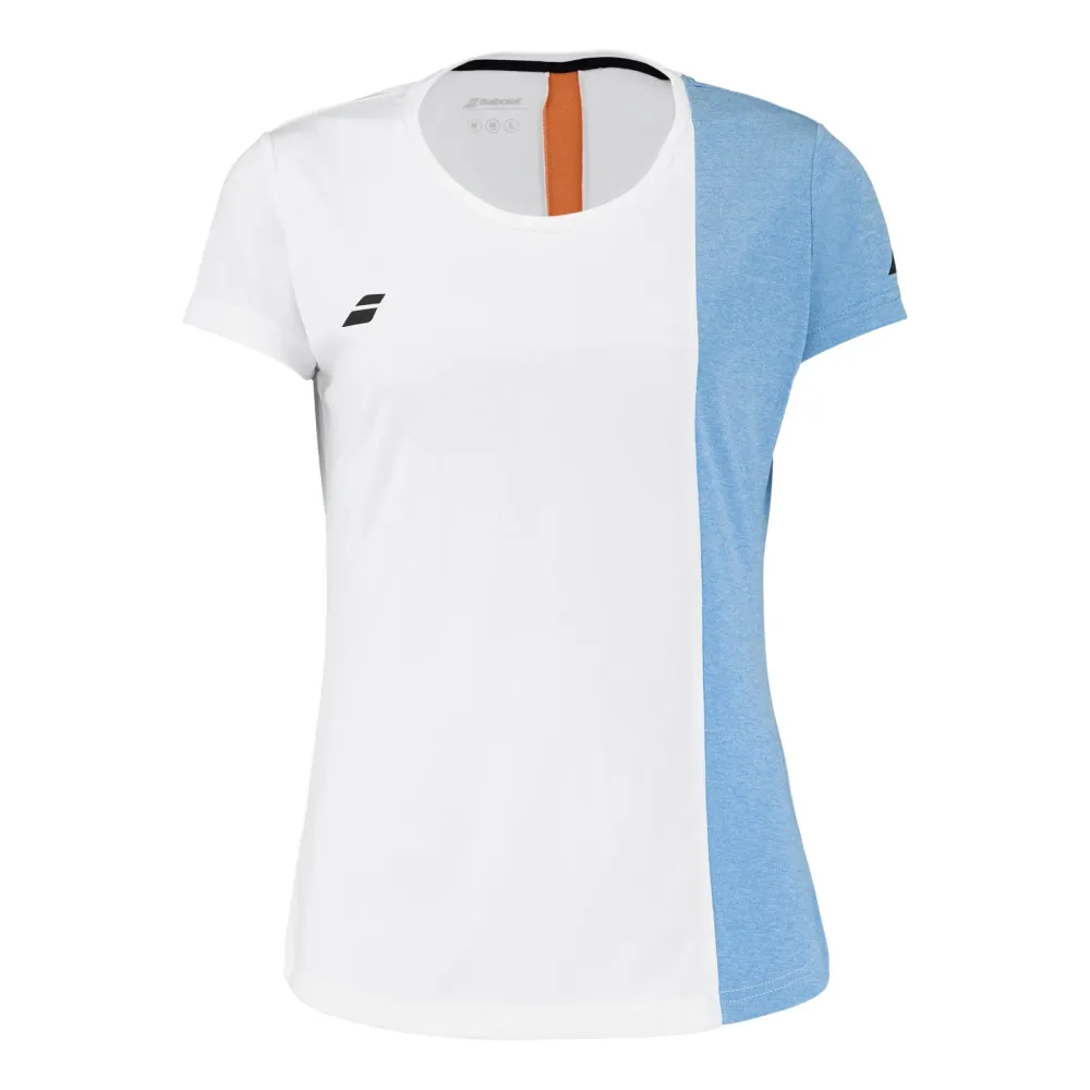 Babolat Play T - Shirt Damen Weiß, Hellblau