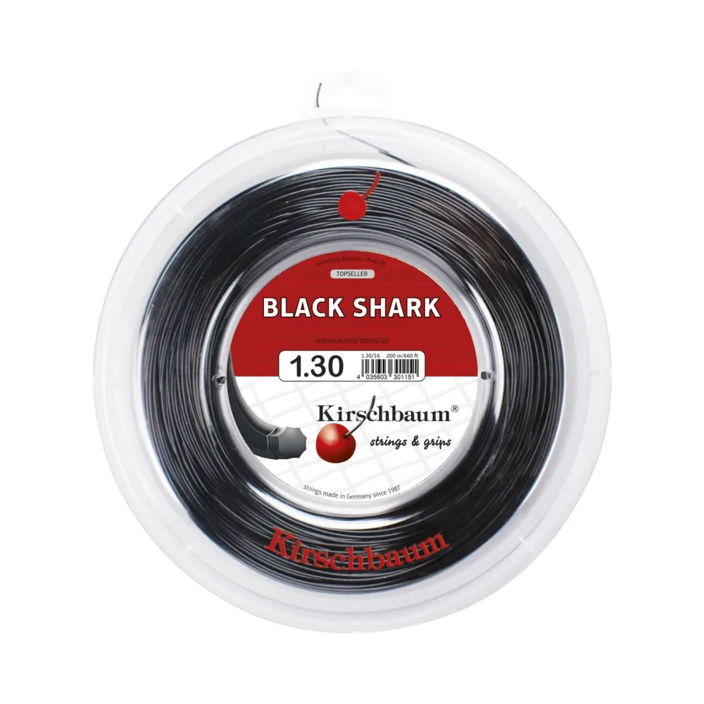 Kirschbaum Shark Saitenrolle 200m - Schwarz