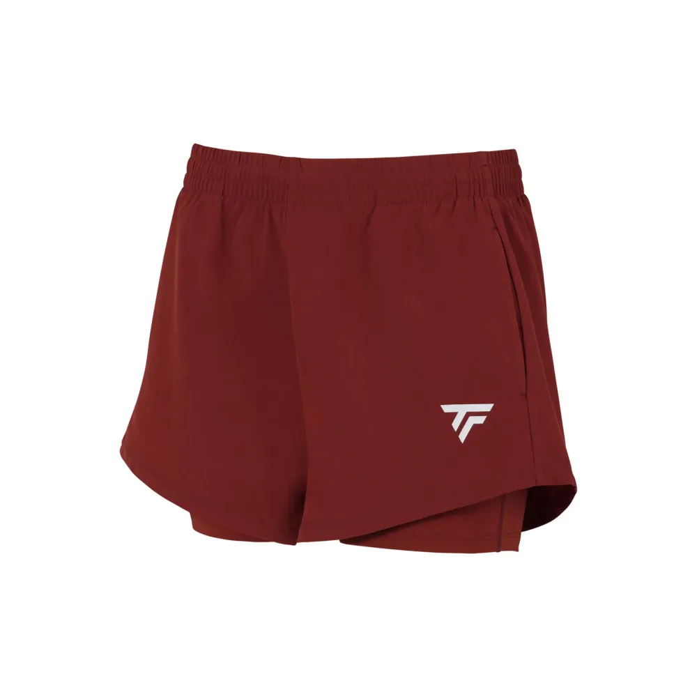 Tecnifibre Team Ballshort Damen - Dunkelrot