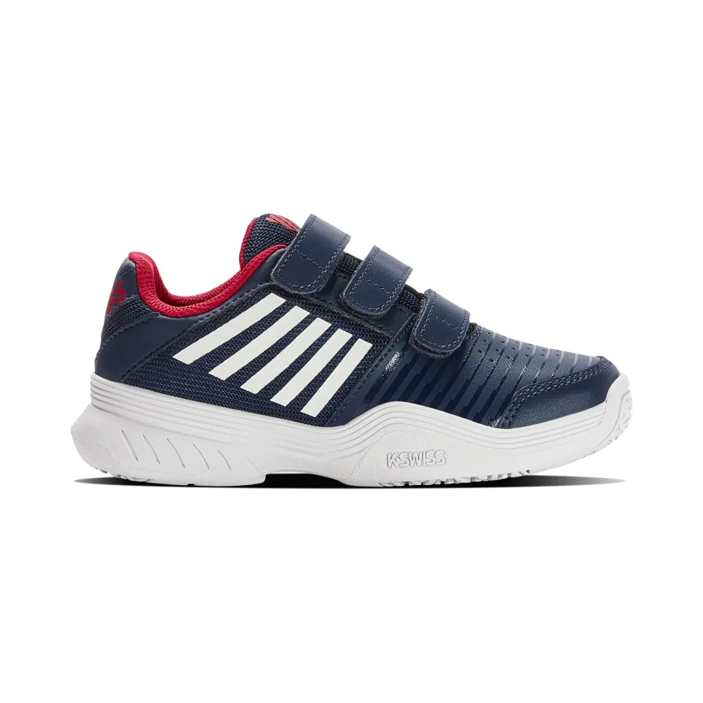 K - Swiss Court Express Strap Omni Allcourtschuh Kinder dunkelblau, weiß