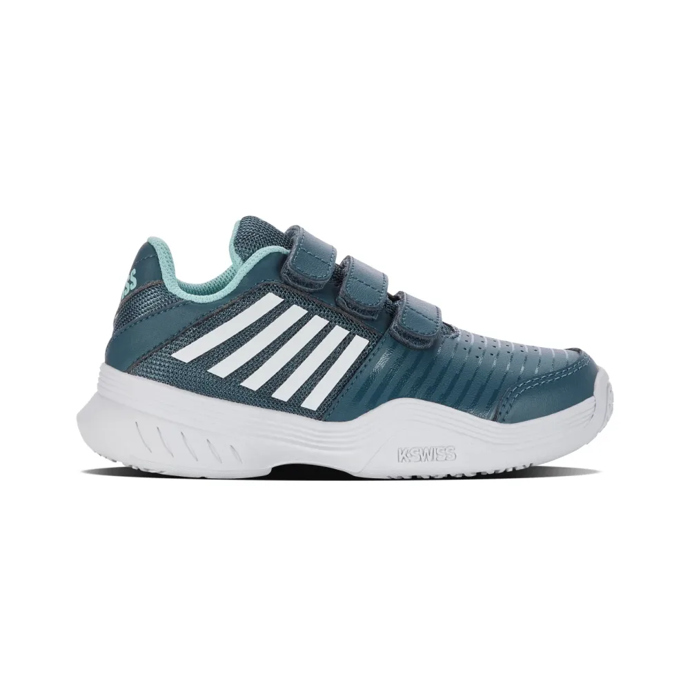 K - Swiss Court Express Strap Omni Allcourtschuh Kinder petrol, weiß