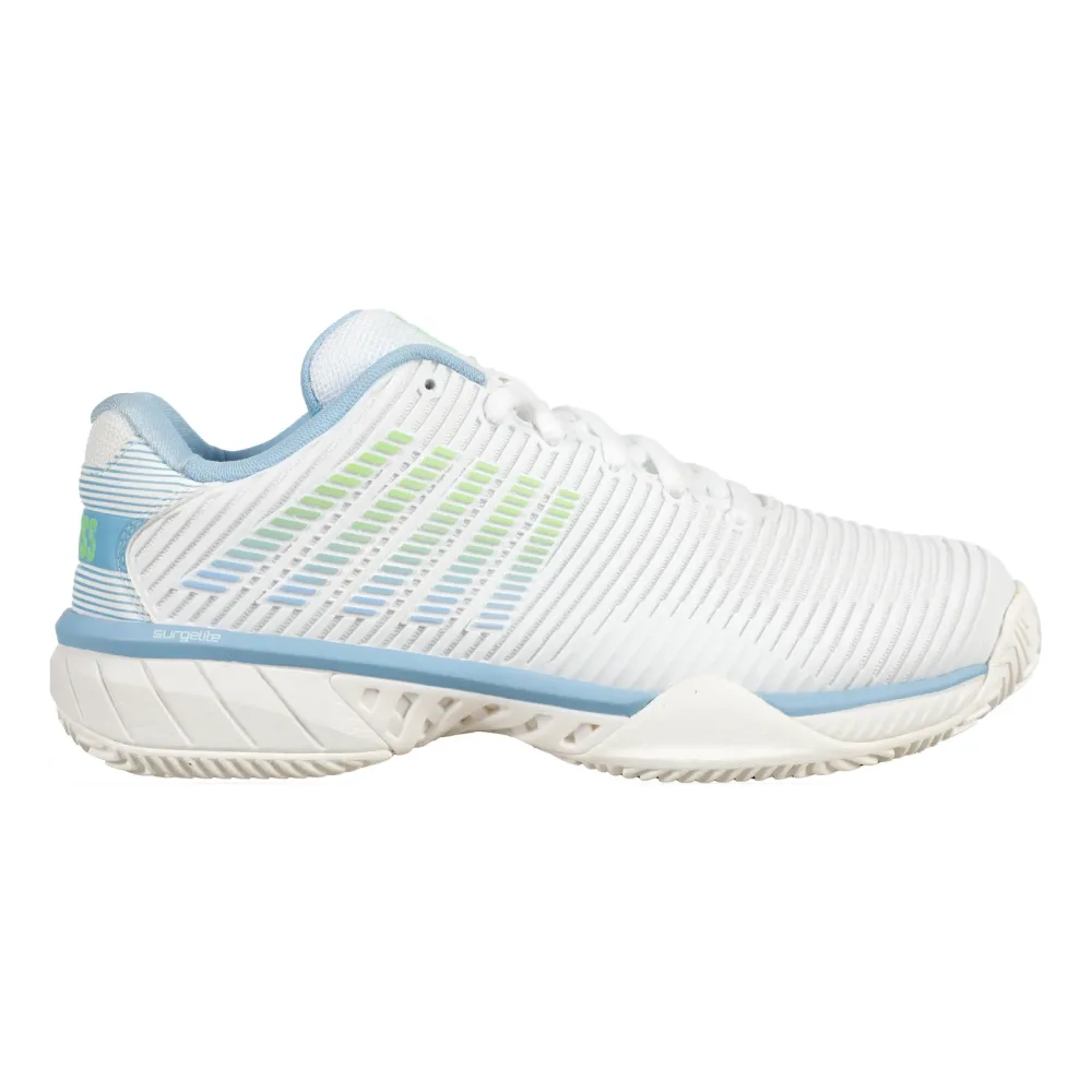 K - Swiss Hypercourt Express 2 Sandplatzschuh Damen Weiß, Hellblau