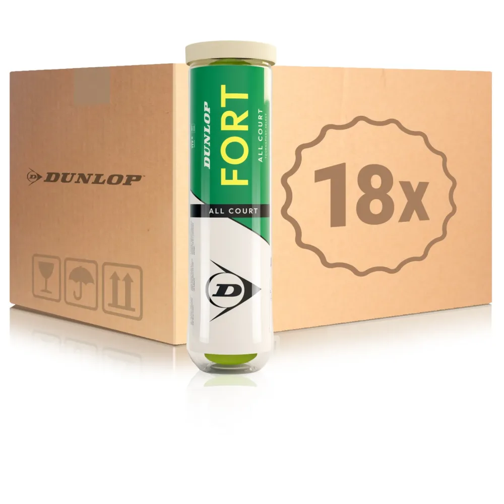 Dunlop 18x 4er Dose Fort All Court
