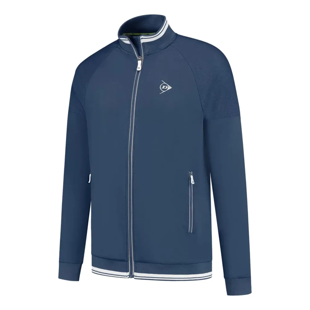 Dunlop Club Knitted Trainingsjacke Herren - Dunkelblau