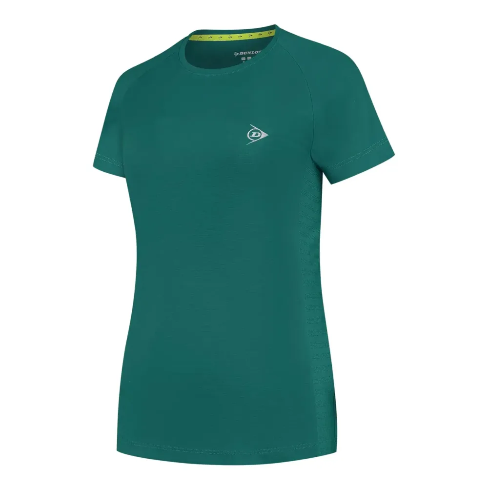 Dunlop Club Crew T-Shirt Damen-Dunkelgrün