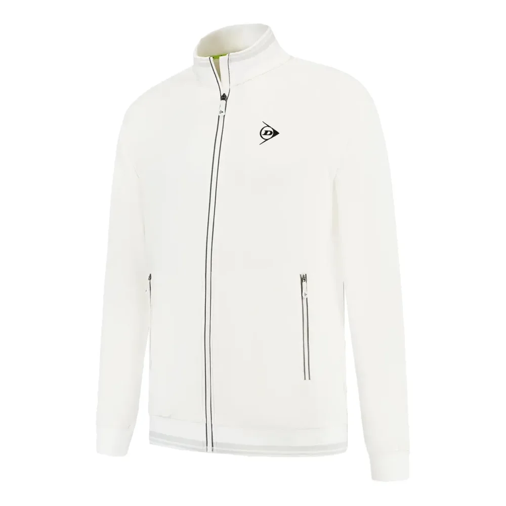 Dunlop Club Knitted Trainingsjacke Herren-Weiß