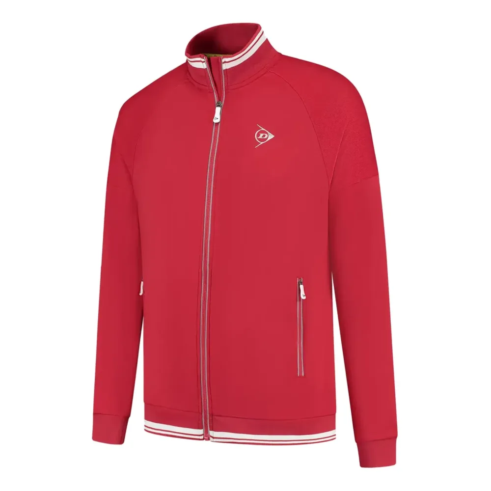 Dunlop Club Knitted Trainingsjacke Herren-Rot