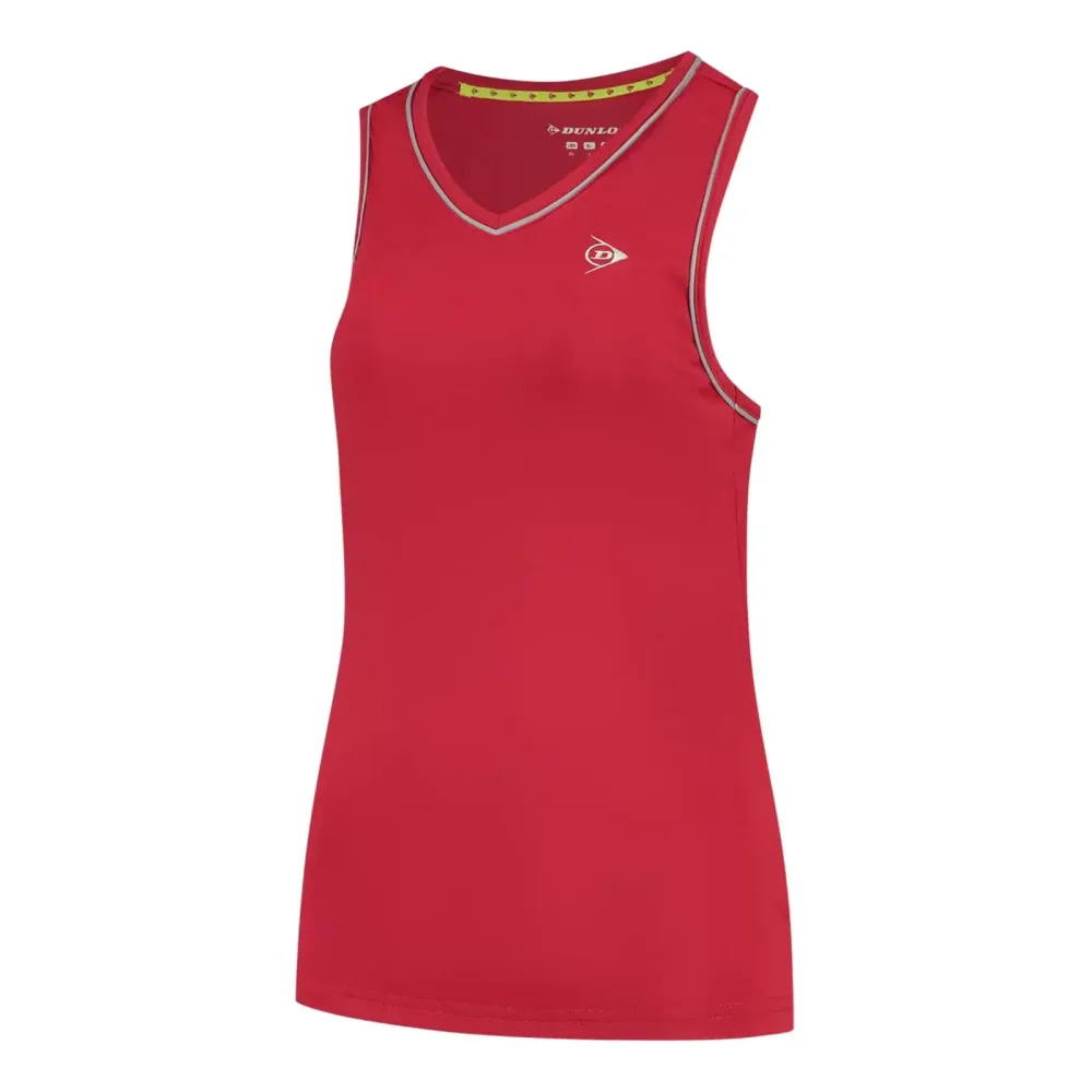 Dunlop Club Tank - Top Damen Rot