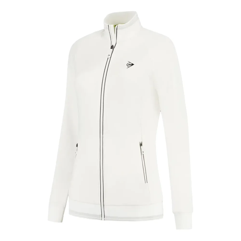 Dunlop Club Knitted Trainingsjacke Damen-Weiß