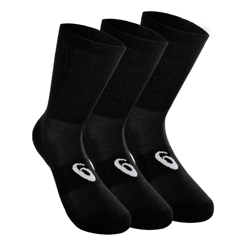 ASICS Crew Sportsocken 3er Pack - Schwarz, Weiß