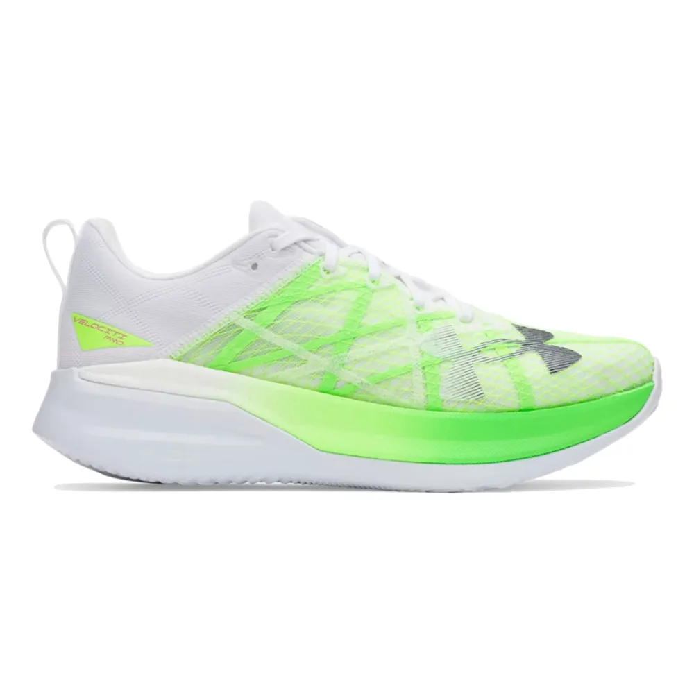 Under Armour Velociti Pro Wettkampfschuh-Weiß,Neongrün