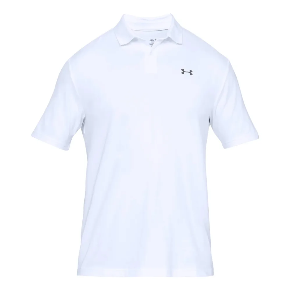Under Armour Performance 2.0 Polo Herren - Weiß, Silber