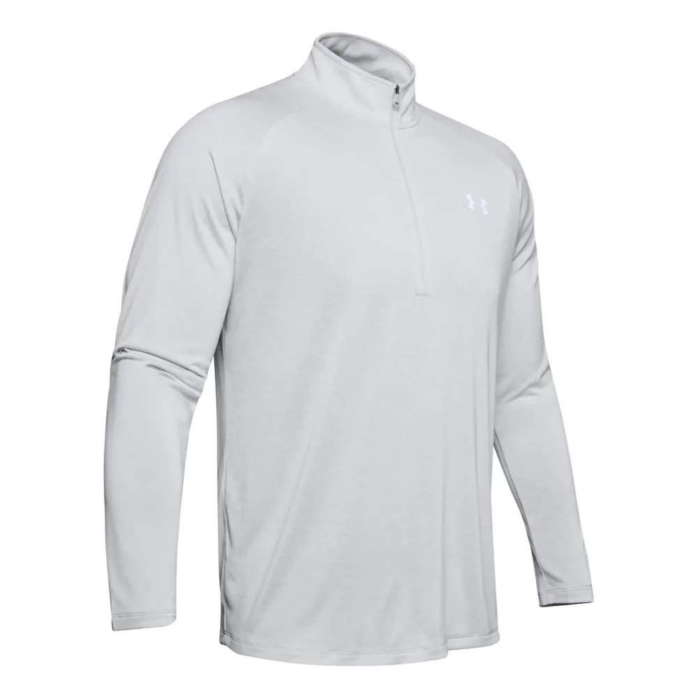 Under Armour Tech 2.0 Half - Zip Longsleeve Herren Hellgrau, Grau