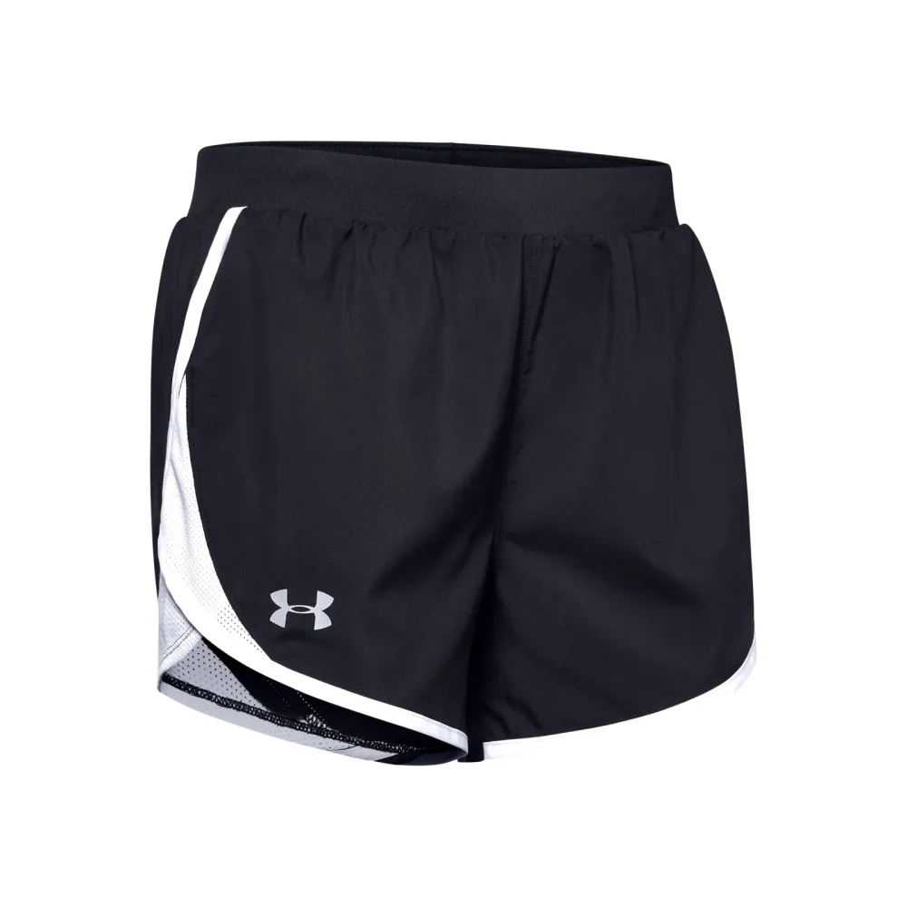 Under Armour Fly-By 2.0 Shorts Damen - Schwarz, Silber