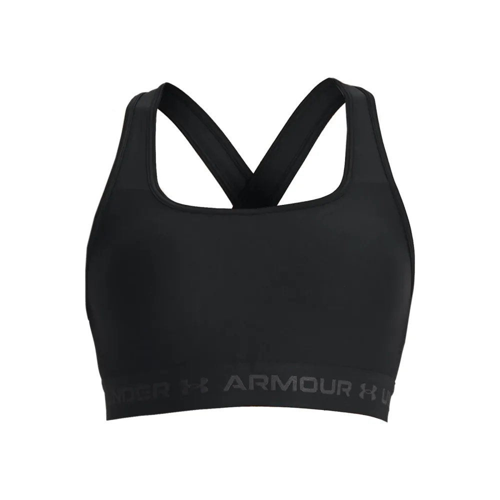 Under Armour Crossback Mid Sport - BH Damen Schwarz, Grau
