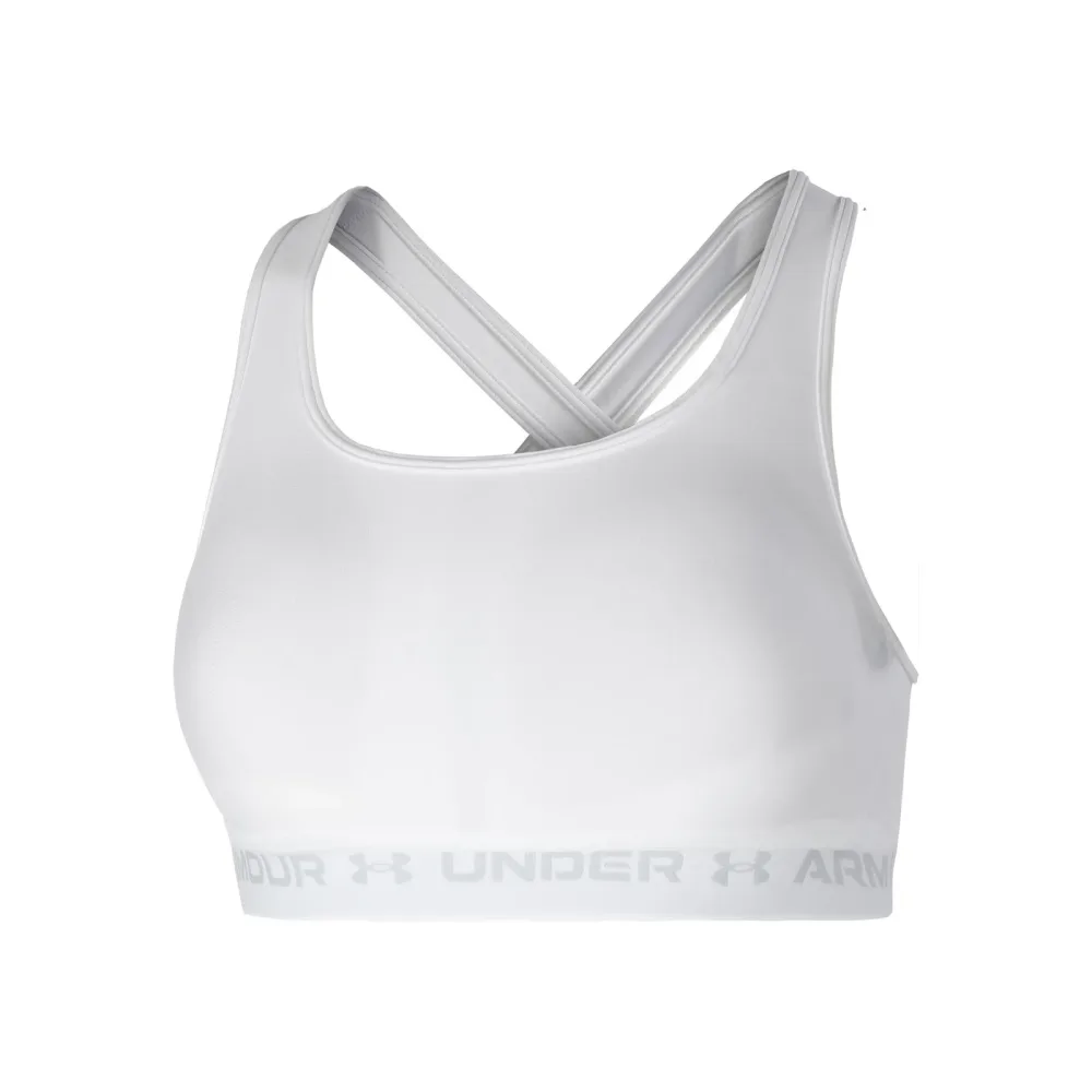 Under Armour Crossback Mid Sport - BH Damen Weiß, Grau