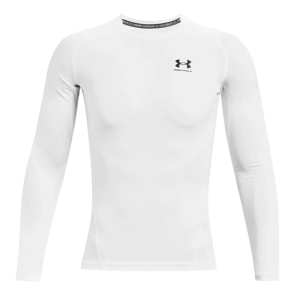 Under Armour Heatgear Comp Longsleeve Herren - Weiß, Schwarz